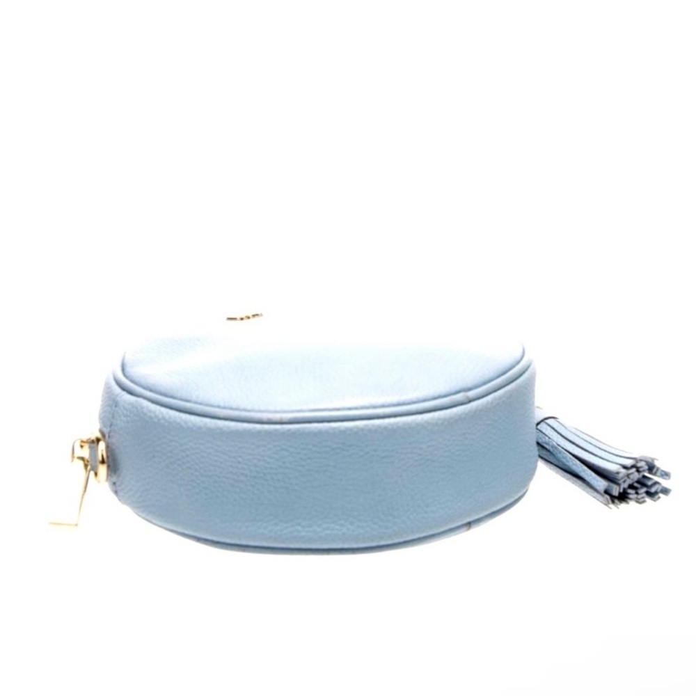 MICHAEL KORS LEATHER CIRCLE CANTEEN CROSSBODY WITH MATCHING CARD HOLDER EUC - Picture 3 of 10